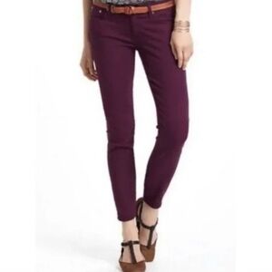 AG Adriano Goldschmied Purple ‘The Stevie Ankle Slim Straight Leg’ Jeans Size 27